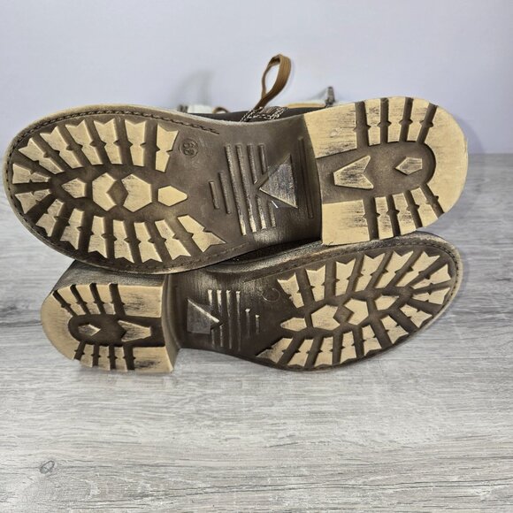 VTG MukLuks Snow Boots Womens Sz 8M Faux Suede Block Heel Lug Sole Winter Zip - Picture 7 of 9